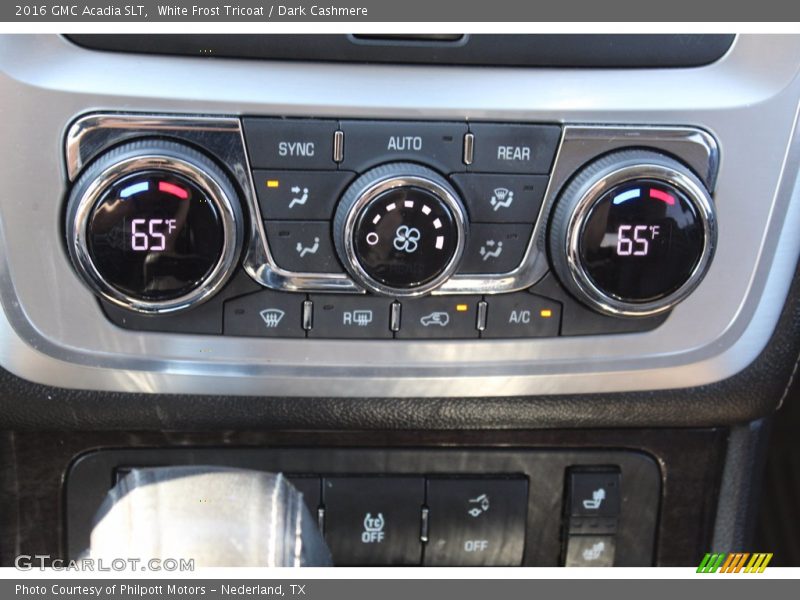 White Frost Tricoat / Dark Cashmere 2016 GMC Acadia SLT