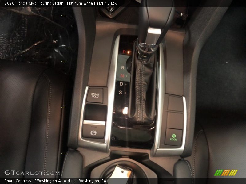 Platinum White Pearl / Black 2020 Honda Civic Touring Sedan