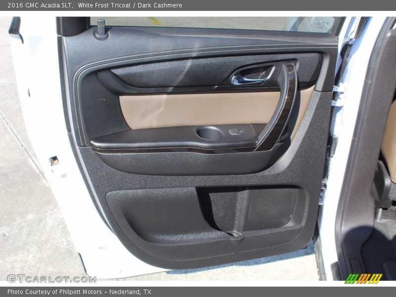 White Frost Tricoat / Dark Cashmere 2016 GMC Acadia SLT