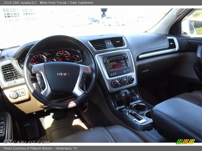 White Frost Tricoat / Dark Cashmere 2016 GMC Acadia SLT