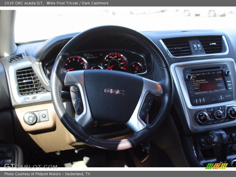 White Frost Tricoat / Dark Cashmere 2016 GMC Acadia SLT