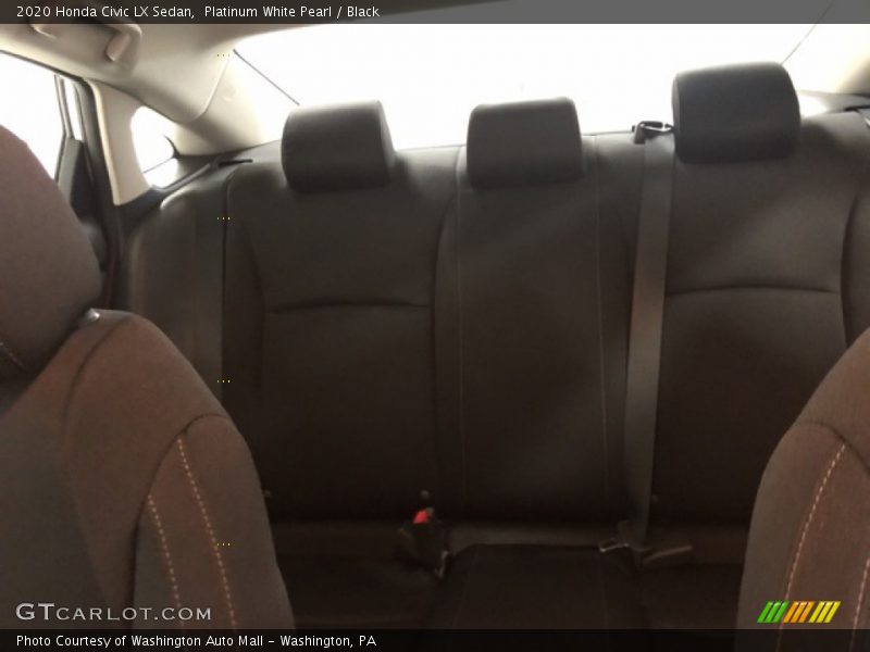 Platinum White Pearl / Black 2020 Honda Civic LX Sedan