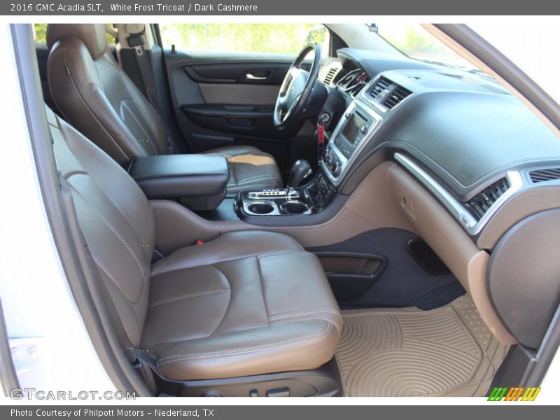 White Frost Tricoat / Dark Cashmere 2016 GMC Acadia SLT