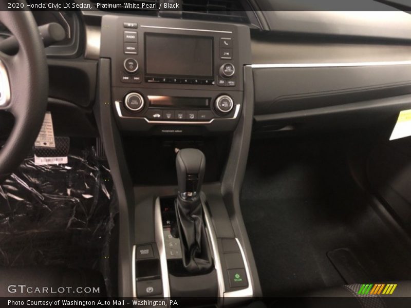 Platinum White Pearl / Black 2020 Honda Civic LX Sedan