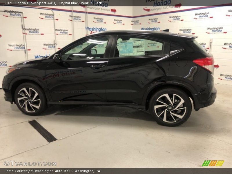 Crystal Black Pearl / Black 2020 Honda HR-V Sport AWD