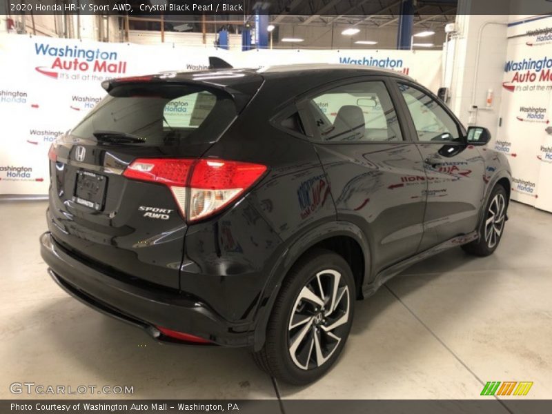 Crystal Black Pearl / Black 2020 Honda HR-V Sport AWD