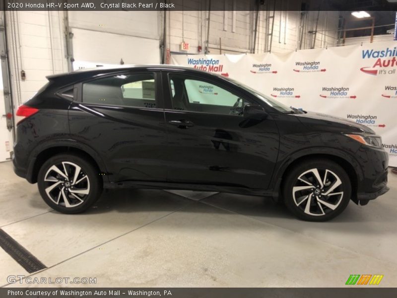 Crystal Black Pearl / Black 2020 Honda HR-V Sport AWD