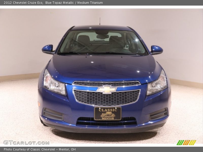 Blue Topaz Metallic / Medium Titanium 2012 Chevrolet Cruze Eco