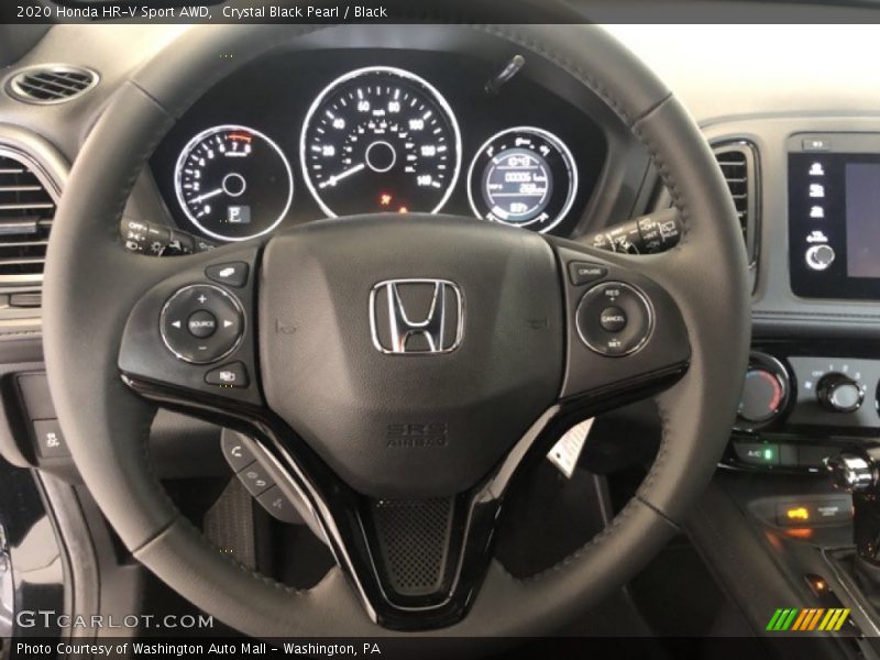 Crystal Black Pearl / Black 2020 Honda HR-V Sport AWD