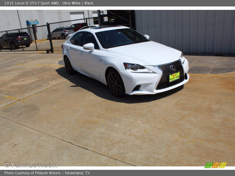 Ultra White / Black 2015 Lexus IS 350 F Sport AWD