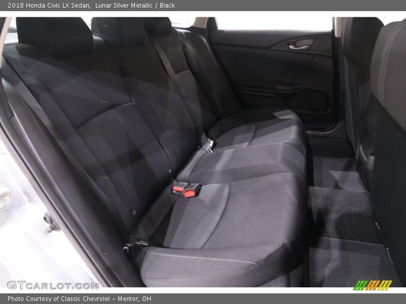 Lunar Silver Metallic / Black 2018 Honda Civic LX Sedan