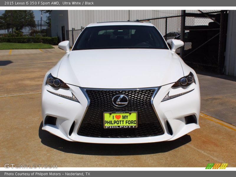 Ultra White / Black 2015 Lexus IS 350 F Sport AWD