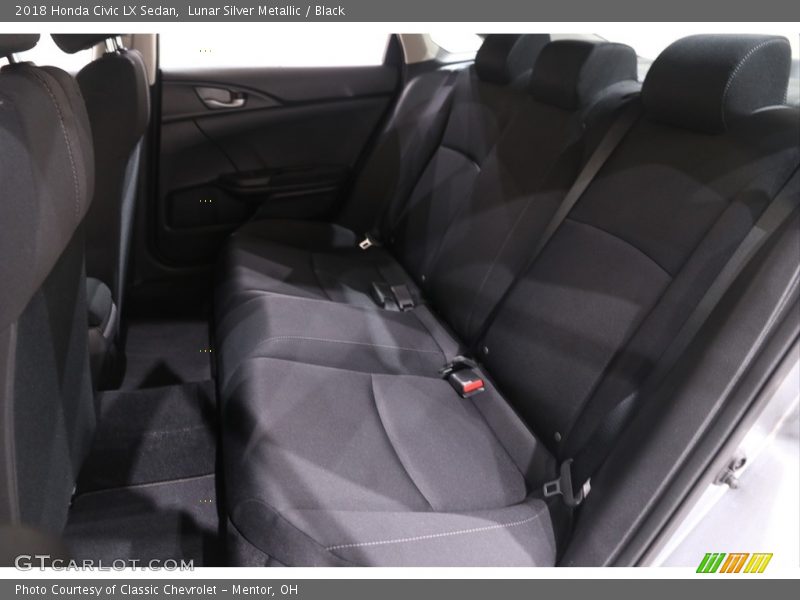 Lunar Silver Metallic / Black 2018 Honda Civic LX Sedan