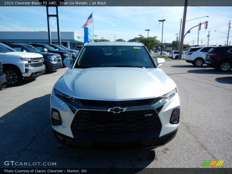 Silver Ice Metallic / Jet Black 2020 Chevrolet Blazer RS AWD