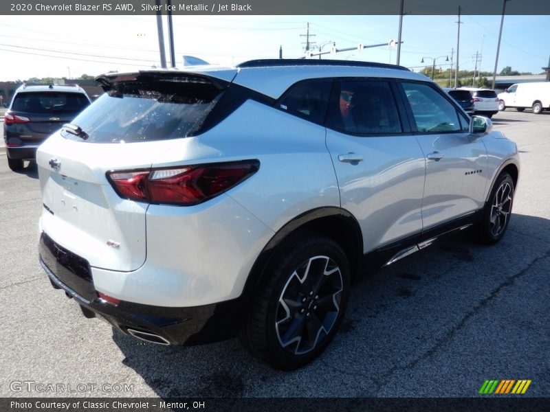 Silver Ice Metallic / Jet Black 2020 Chevrolet Blazer RS AWD
