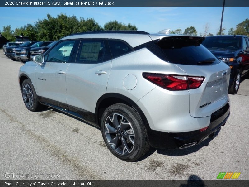 Silver Ice Metallic / Jet Black 2020 Chevrolet Blazer RS AWD