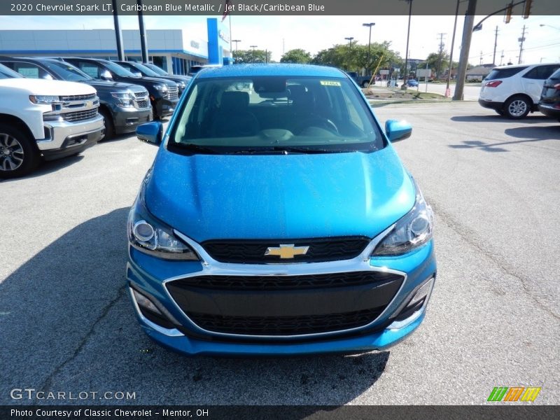 Caribbean Blue Metallic / Jet Black/Caribbean Blue 2020 Chevrolet Spark LT