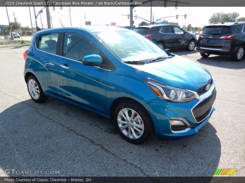 Caribbean Blue Metallic / Jet Black/Caribbean Blue 2020 Chevrolet Spark LT