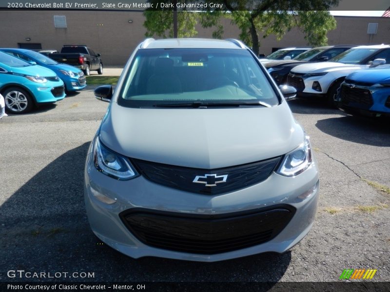 Slate Gray Metallic / Dark Galvanized Gray 2020 Chevrolet Bolt EV Premier