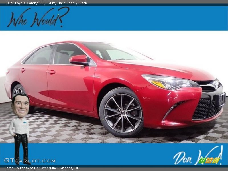 Ruby Flare Pearl / Black 2015 Toyota Camry XSE