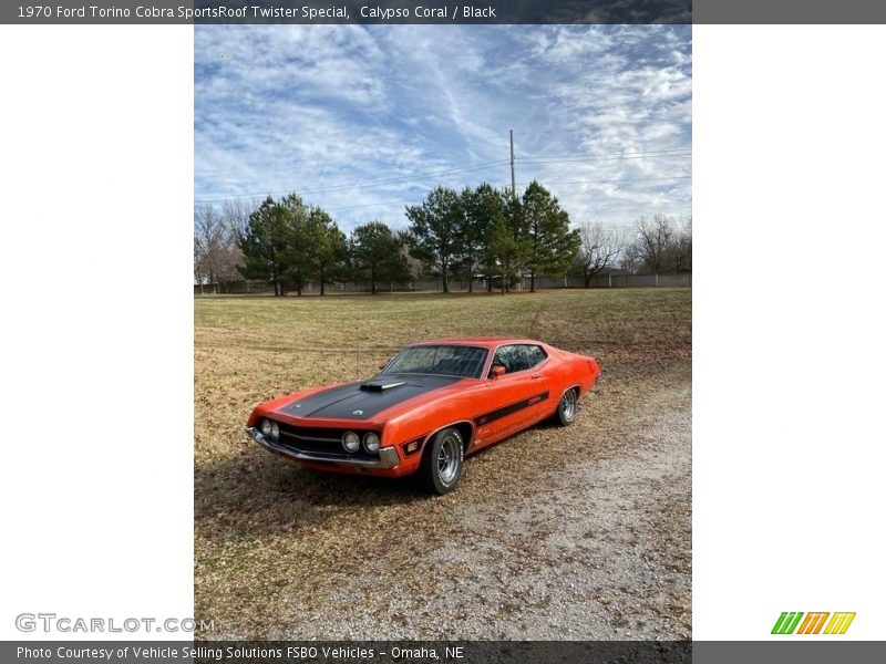 Front 3/4 View of 1970 Torino Cobra SportsRoof Twister Special