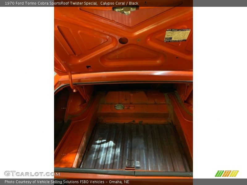 Calypso Coral / Black 1970 Ford Torino Cobra SportsRoof Twister Special
