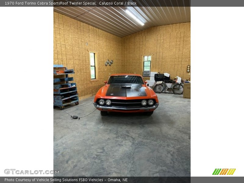 Calypso Coral / Black 1970 Ford Torino Cobra SportsRoof Twister Special