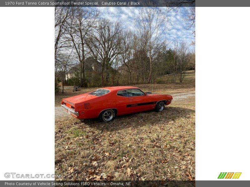 Calypso Coral / Black 1970 Ford Torino Cobra SportsRoof Twister Special