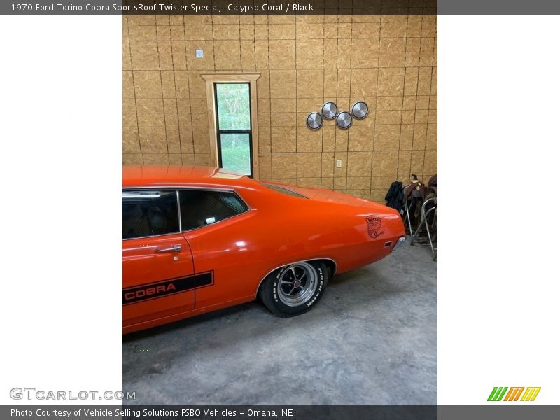 Calypso Coral / Black 1970 Ford Torino Cobra SportsRoof Twister Special