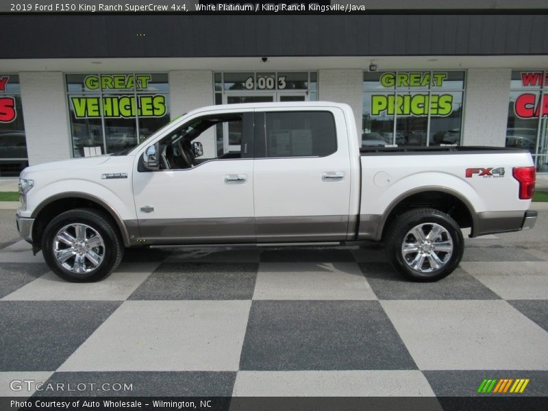 White Platinum / King Ranch Kingsville/Java 2019 Ford F150 King Ranch SuperCrew 4x4