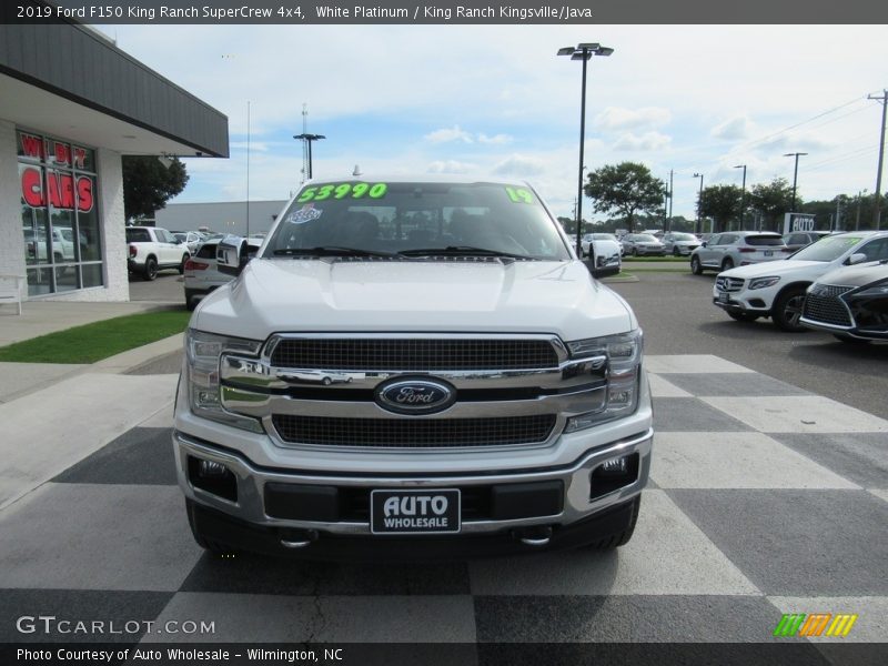 White Platinum / King Ranch Kingsville/Java 2019 Ford F150 King Ranch SuperCrew 4x4