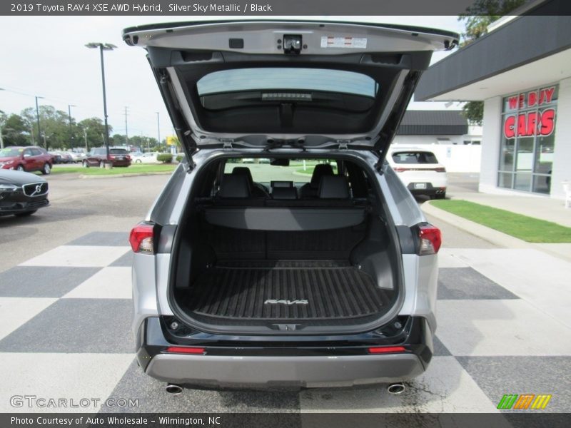 Silver Sky Metallic / Black 2019 Toyota RAV4 XSE AWD Hybrid