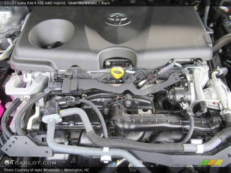 Silver Sky Metallic / Black 2019 Toyota RAV4 XSE AWD Hybrid