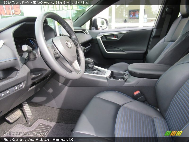 Silver Sky Metallic / Black 2019 Toyota RAV4 XSE AWD Hybrid