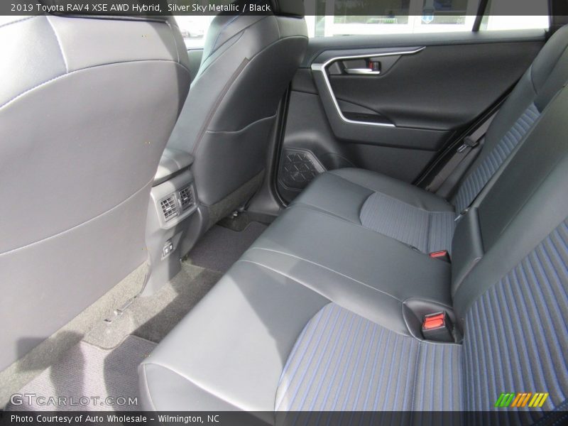 Silver Sky Metallic / Black 2019 Toyota RAV4 XSE AWD Hybrid