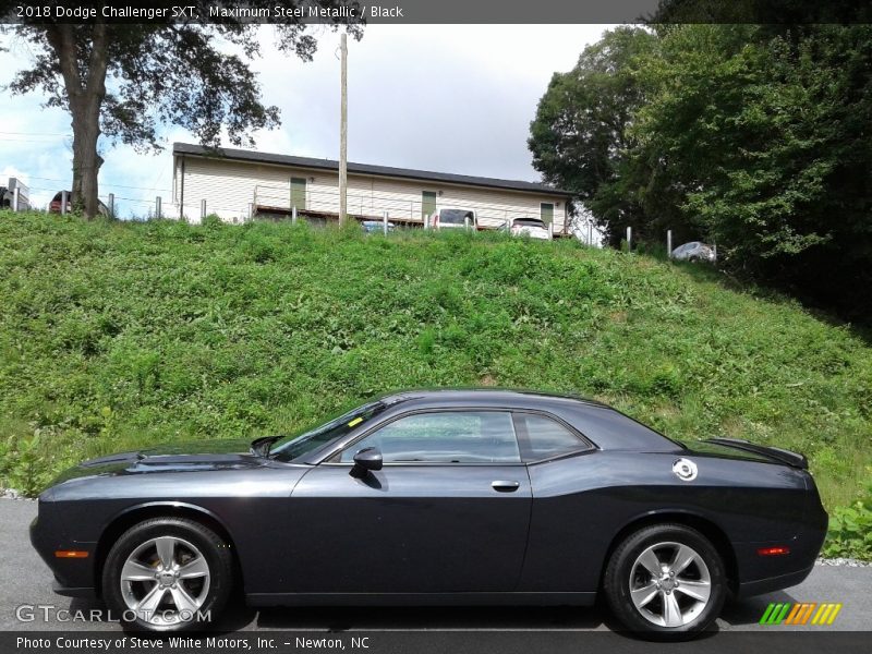 Maximum Steel Metallic / Black 2018 Dodge Challenger SXT