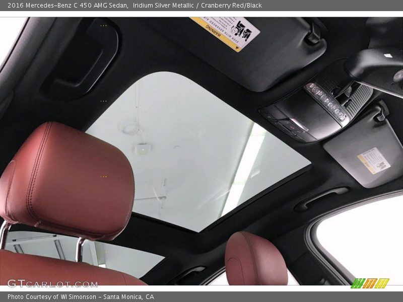 Sunroof of 2016 C 450 AMG Sedan