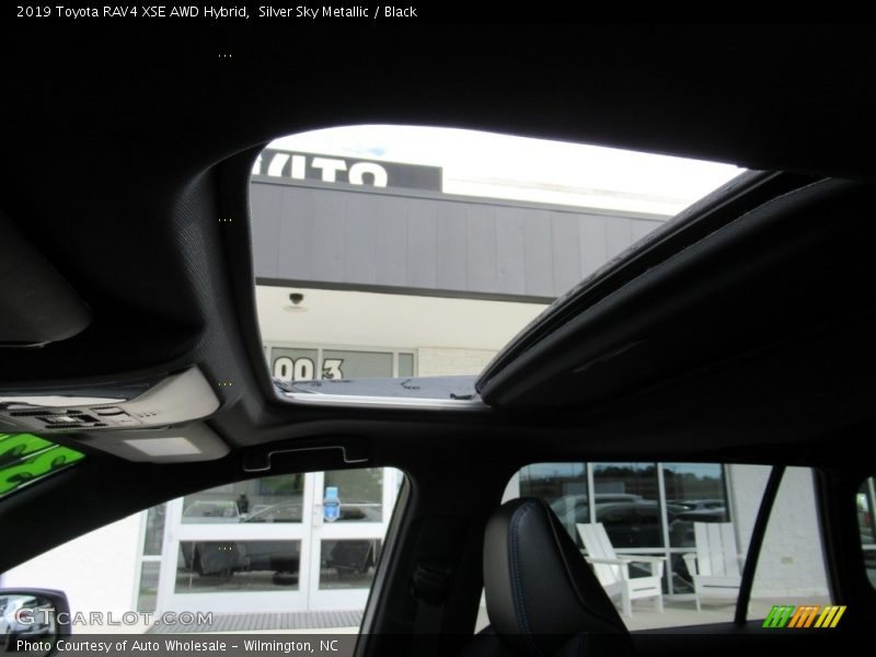 Silver Sky Metallic / Black 2019 Toyota RAV4 XSE AWD Hybrid
