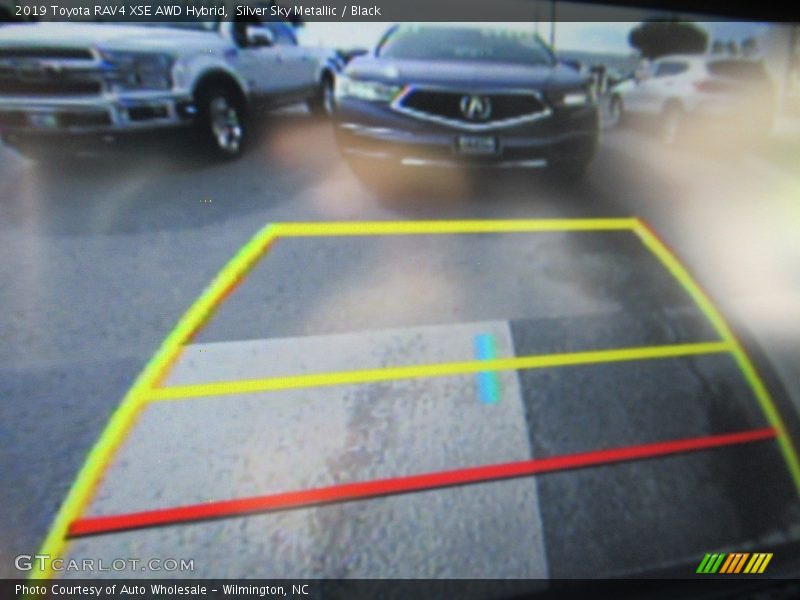 Silver Sky Metallic / Black 2019 Toyota RAV4 XSE AWD Hybrid