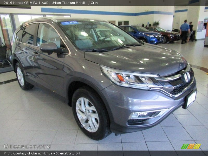 Urban Titanium Metallic / Gray 2016 Honda CR-V EX-L AWD