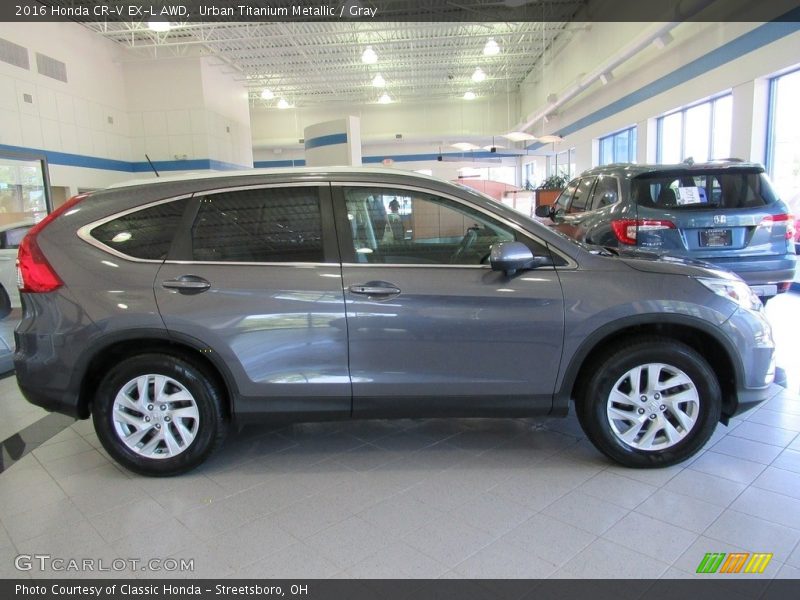 Urban Titanium Metallic / Gray 2016 Honda CR-V EX-L AWD