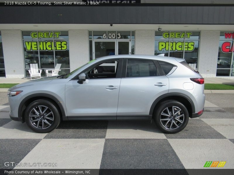 Sonic Silver Metallic / Black 2018 Mazda CX-5 Touring