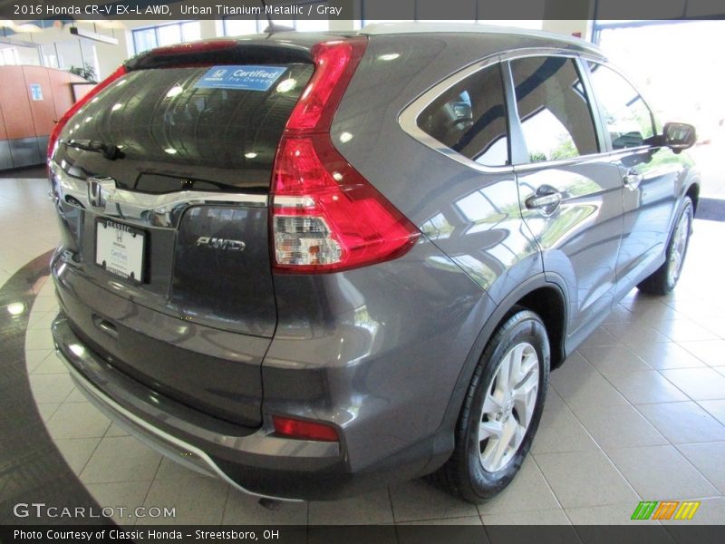 Urban Titanium Metallic / Gray 2016 Honda CR-V EX-L AWD