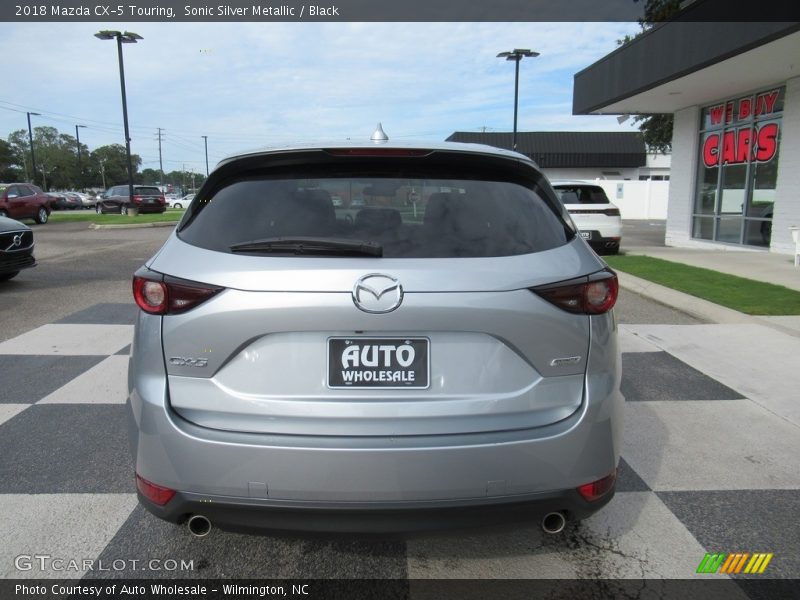 Sonic Silver Metallic / Black 2018 Mazda CX-5 Touring