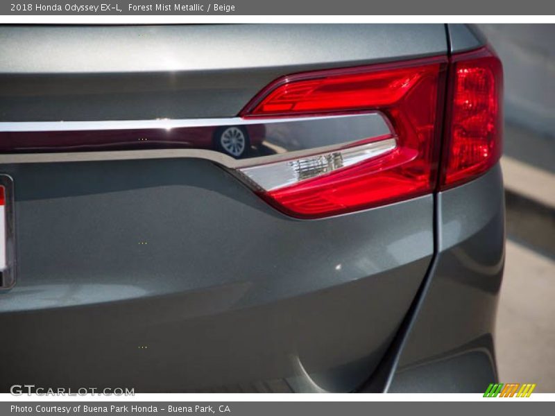 Forest Mist Metallic / Beige 2018 Honda Odyssey EX-L