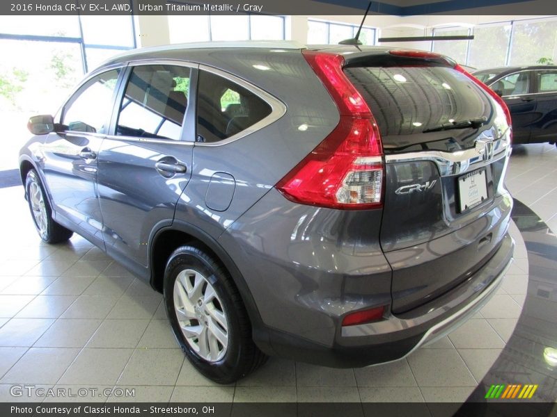 Urban Titanium Metallic / Gray 2016 Honda CR-V EX-L AWD