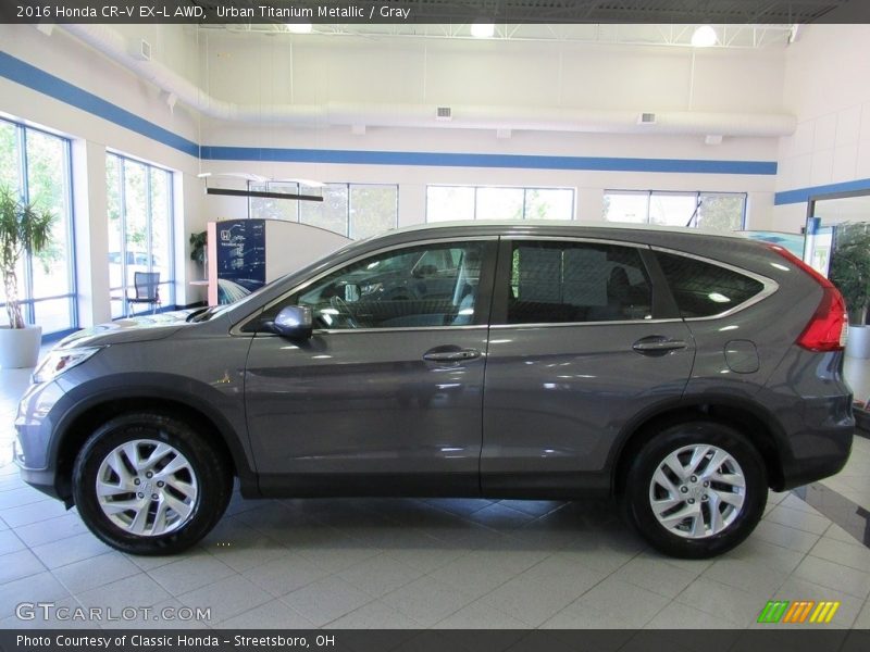 Urban Titanium Metallic / Gray 2016 Honda CR-V EX-L AWD
