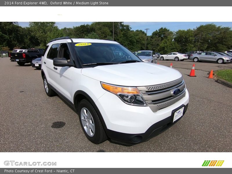 Oxford White / Medium Light Stone 2014 Ford Explorer 4WD