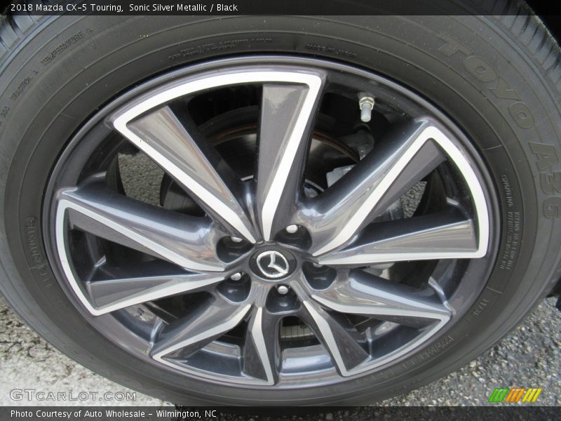 Sonic Silver Metallic / Black 2018 Mazda CX-5 Touring