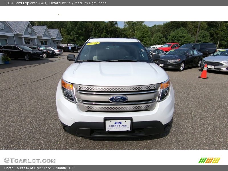 Oxford White / Medium Light Stone 2014 Ford Explorer 4WD